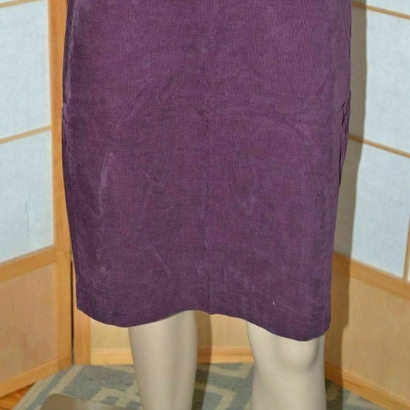 J Crew Purple Plum Stretch Corduroy Skirt 6 - Picture 5 of 5